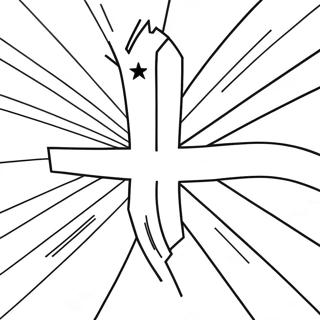 Colorful Christian Flag Coloring Page 48365-40200