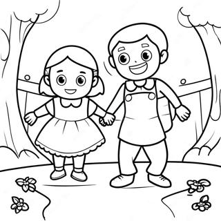 Jack And Jill Classic Story Coloring Page 48374-40194