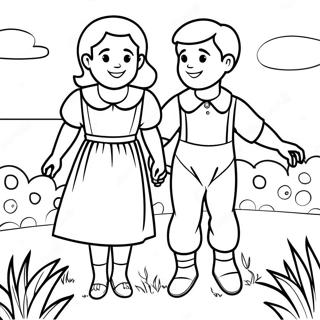 Jack And Jill Classic Story Coloring Page 48374-40195