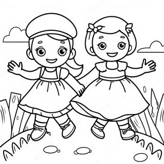 Jack And Jill Fun Adventure Coloring Page 48375-40203