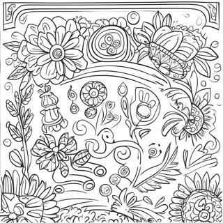 Mexican Folk Art Coloring Pages