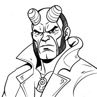 Hellboy Coloring Page 48424-40248