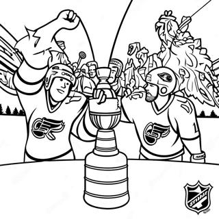 Exciting Stanley Cup Match Coloring Page 4842-3894