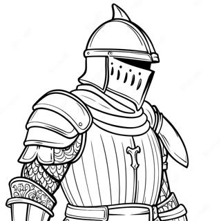 Dark Souls Knight In Armor Coloring Page 48435-40250