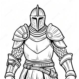 Dark Souls Knight In Armor Coloring Page 48435-40251