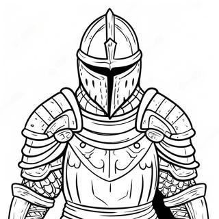 Dark Souls Knight In Armor Coloring Page 48435-40252