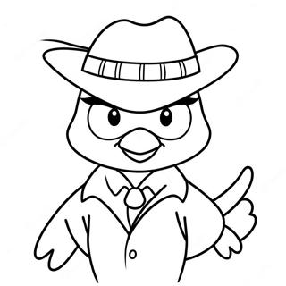 Gangster Tweety Bird Shirt Coloring Pages