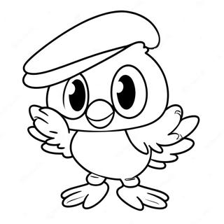 Cool Gangster Tweety Bird Coloring Page 48445-40255