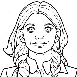 Adventurous Ginny Weasley Coloring Page 48455-40258