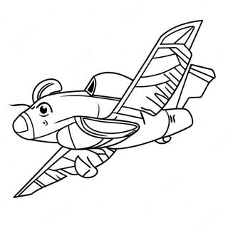 A10 Warthog Flying High Coloring Page 48475-40278