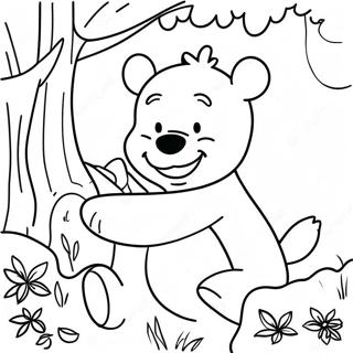 Winnie The Pooh Fall Coloring Page 48494-40293