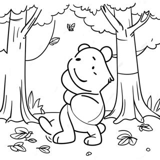 Winnie The Pooh Fall Coloring Page 48494-40294