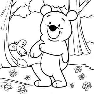 Winnie The Pooh Fall Coloring Page 48494-40295