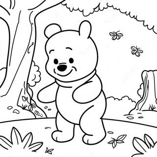 Winnie The Pooh Fall Coloring Page 48494-40296