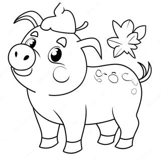 Christmas Pig Coloring Page 48514-40311