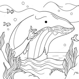 Jonah Praying Inside The Whale Coloring Page 4852-3902