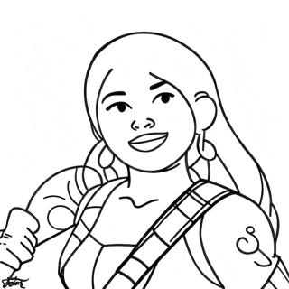 Fortnite Imani Coloring Pages