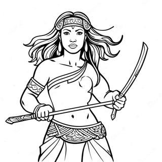 Imani In Epic Battle Coloring Page 48535-40325