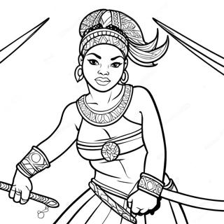 Imani In Epic Battle Coloring Page 48535-40326