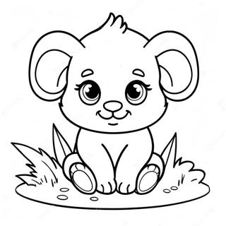 Baby Animal Coloring Page 48554-40352