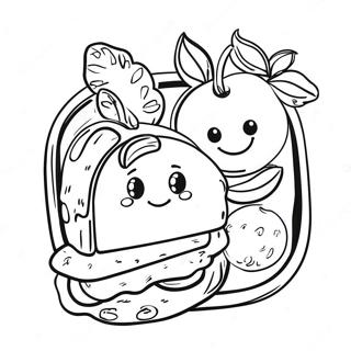 School Lunch Coloring Page 48574-40363