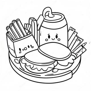 School Lunch Coloring Page 48574-40364