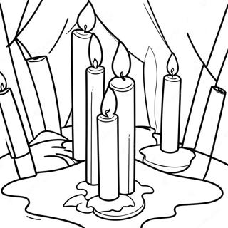 Candle Lighting Holocaust Coloring Page 48585-40369