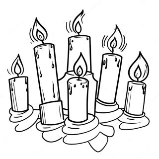 Candle Lighting Holocaust Coloring Page 48585-40370