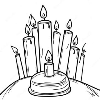 Candle Lighting Holocaust Coloring Page 48585-40371