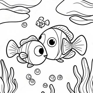 Nemo And Dory Underwater Adventure Coloring Page 4862-3909