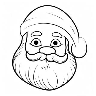 Santa Face Coloring Page 48634-40411