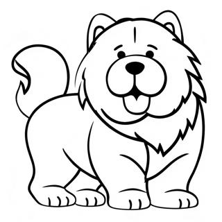 Chow Chow Dog Coloring Page 48674-40442