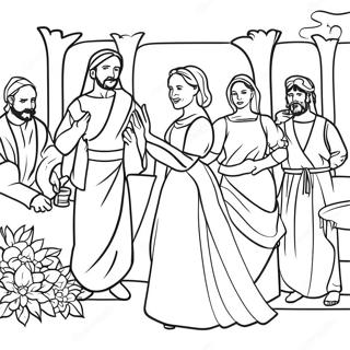 Wedding At Cana Coloring Page 48684-40451