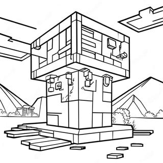 Minecraft Entity 303 Coloring Page 48704-40470