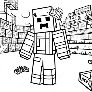 Minecraft Entity 303 Coloring Page 48704-40471