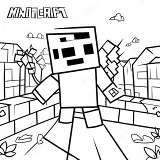 Creepy Minecraft Entity 303 Coloring Page 48705-40467