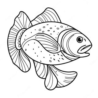 Colorful Rainbow Trout Coloring Page 48715-40474