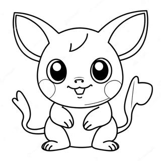 Raichu Coloring Page 4871-3914