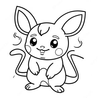 Raichu Coloring Page 4871-3915