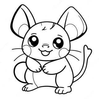 Raichu Coloring Page 4871-3916