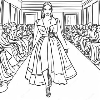 Dior Fashion Show Coloring Page 48725-40478