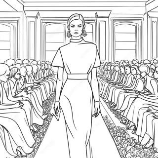 Dior Fashion Show Coloring Page 48725-40479