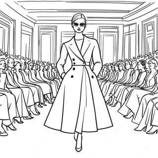 Dior Fashion Show Coloring Page 48725-40480