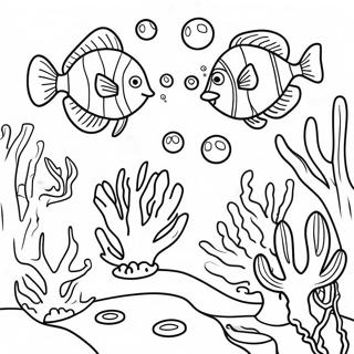 Vibrant Coral Reef Coloring Page 48745-40498