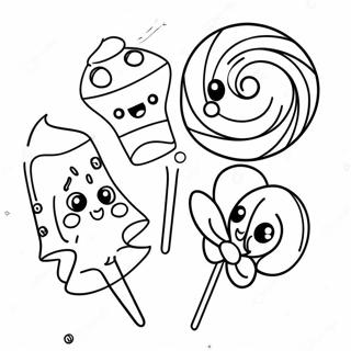 Candy Cute Food Coloring Page 48764-40510