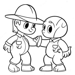 Bely Y Beto Playing Together Coloring Page 48785-40535