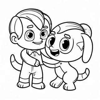 Bely Y Beto Playing Together Coloring Page 48785-40536