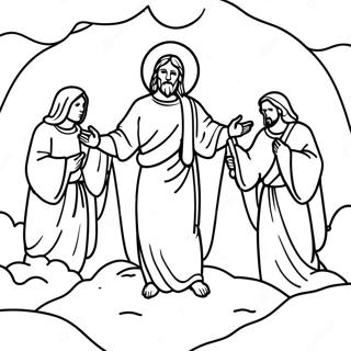 Resurrection Scene Coloring Page 48794-40531