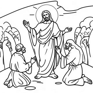 Resurrection Scene Coloring Page 48794-40532