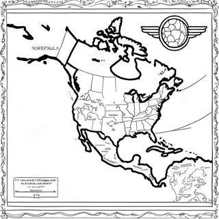 North America Map Coloring Page 48804-40546